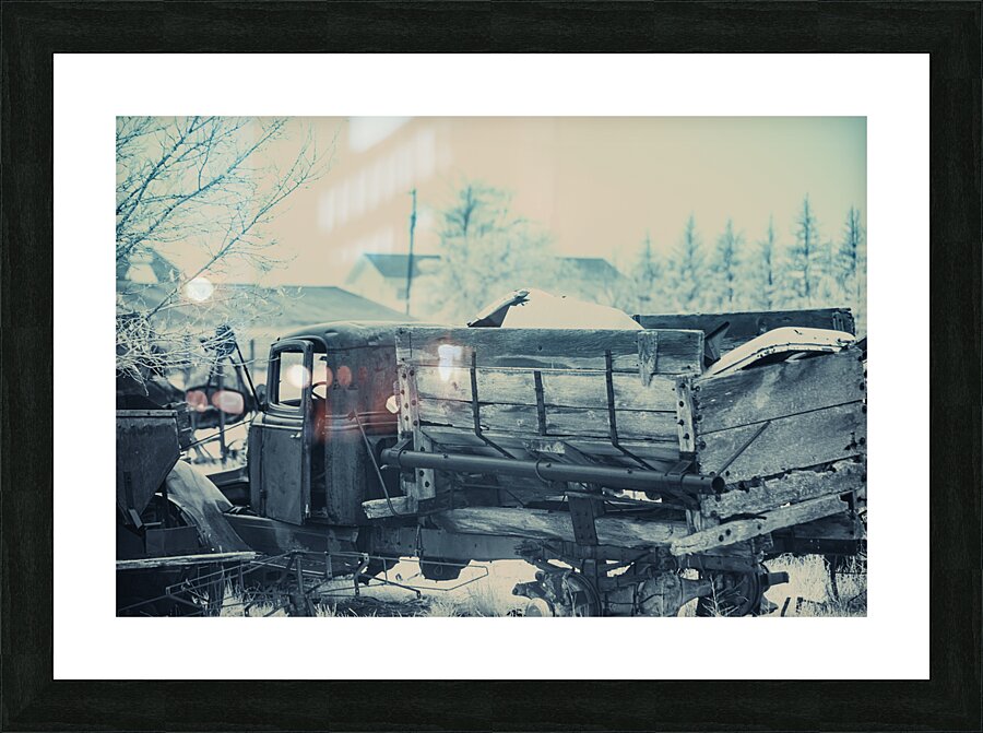 Rustic Relic - Wooden Truck Picture Frame print