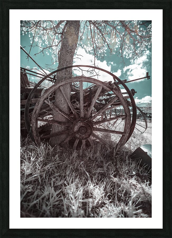 Rustic Relic - Wooden Wheel Impression et Cadre photo