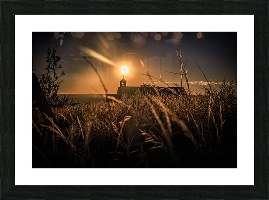 Bell Tower in Golden Repose Picture Frame print