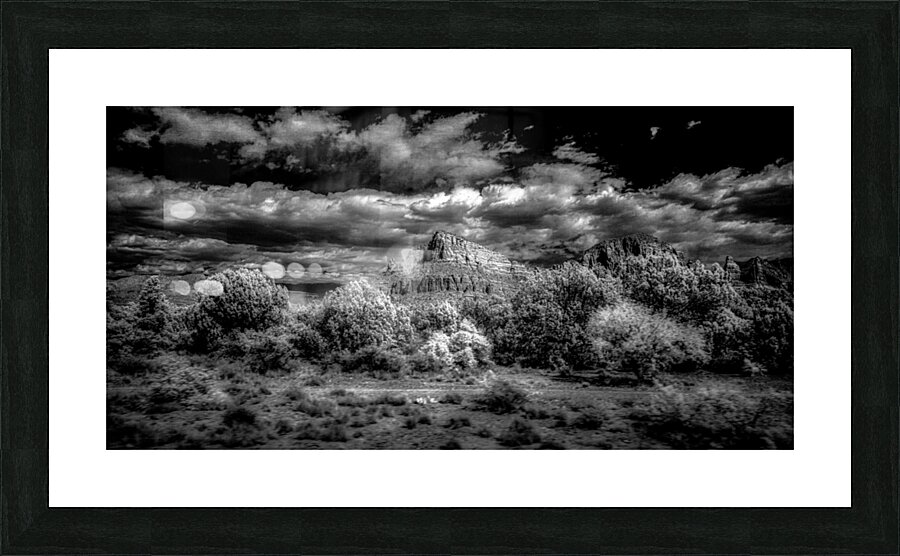 Timeless Elegance of Deserted Peaks Picture Frame print
