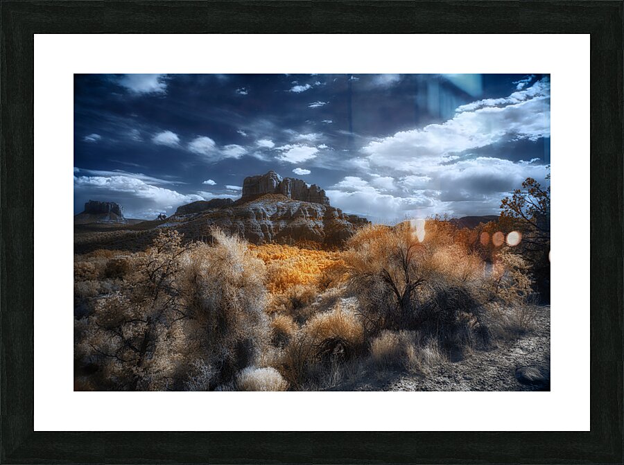 Sunlit Poetry Across Wilderness Towers Picture Frame print