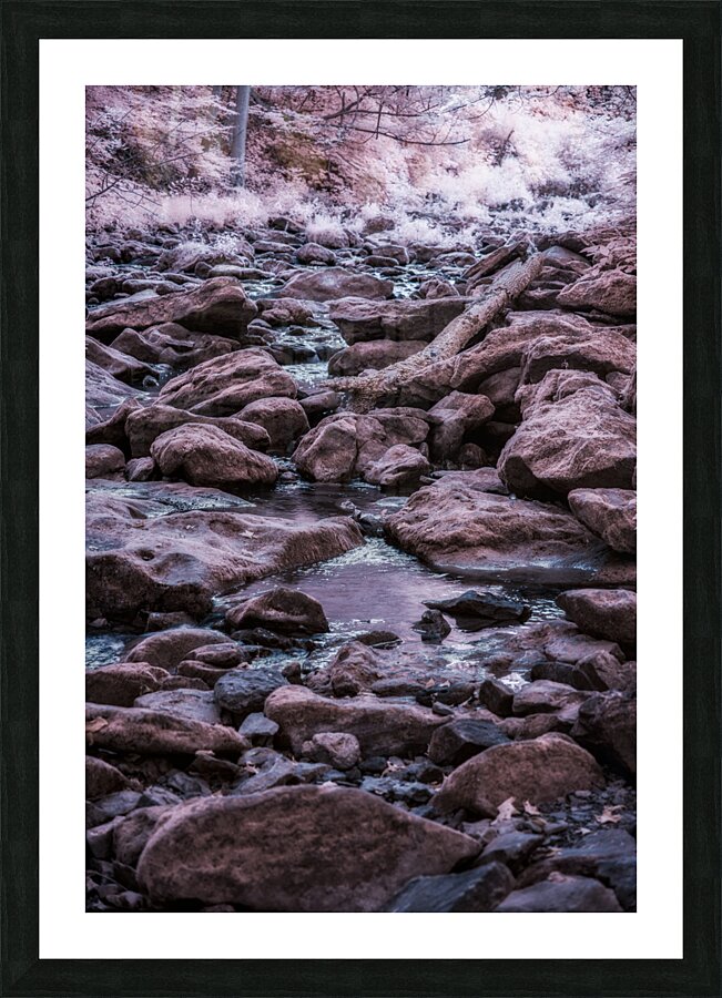 Mystical Creek Beneath the Purple Veil Impression et Cadre photo