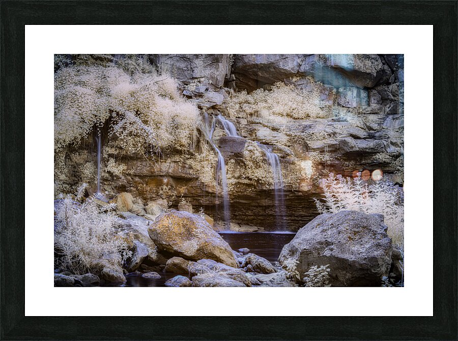Untouched Serenity in Infrared Picture Frame print