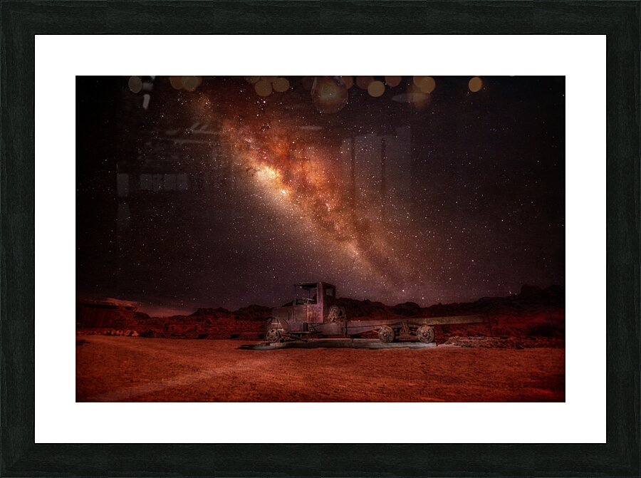 Starlit Relic in Desert Silence Picture Frame print