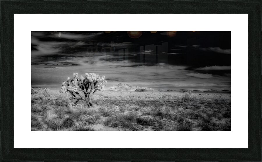 Textured Realms of Silence and Cloud Picture Frame print