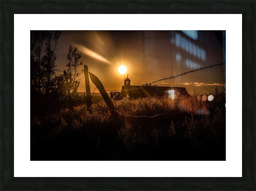 Sun Kissed Harmony Along Rustic Lines Picture Frame print