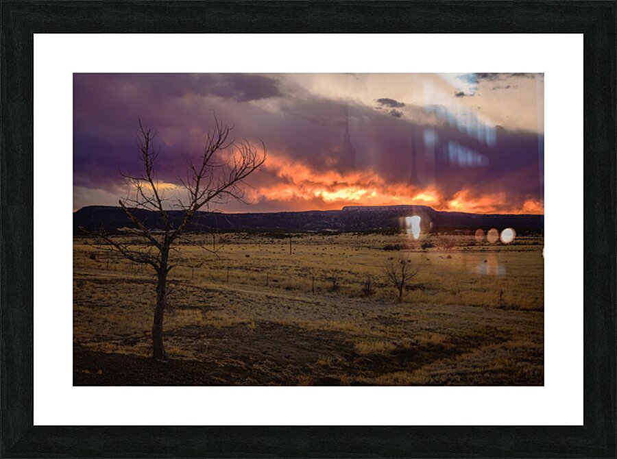 Heavens Blaze: Sunset Symphony in Cold Beer New Mexico Picture Frame print