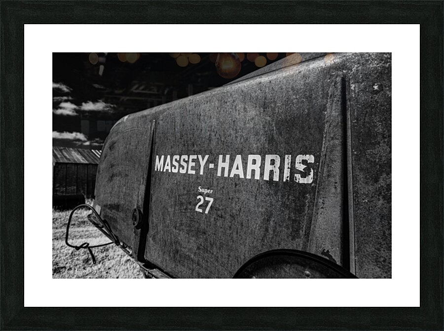 Rustic Relic   Massey Harris Picture Frame print