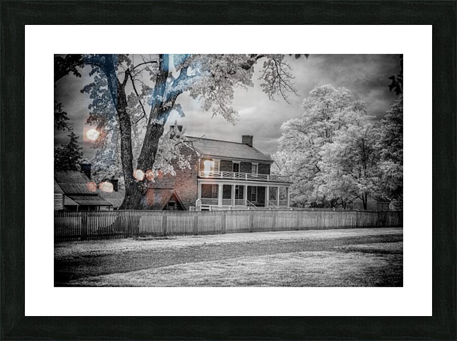 Silent Surrender: The McLean House in Appomattox Courthouse Town Picture Frame print