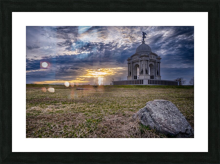 Pennsylvania Monument Sunset Picture Frame print