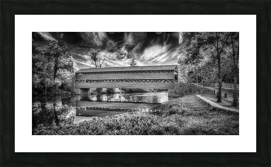 Timeless Bridge Reflections Picture Frame print