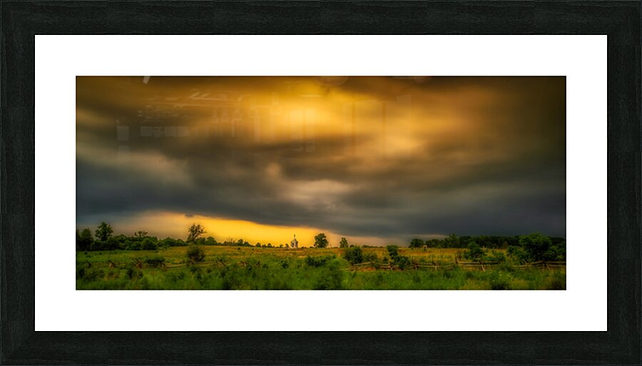 Storms Golden EmbraceStorms Golden Embrace Picture Frame print