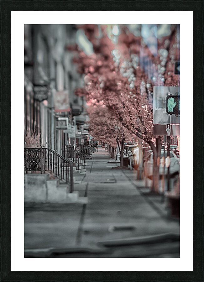 Empty Sidewalk Impression et Cadre photo