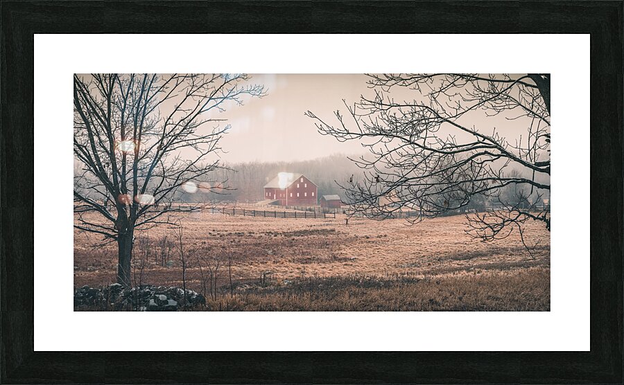 Russet Barn  Pano Picture Frame print