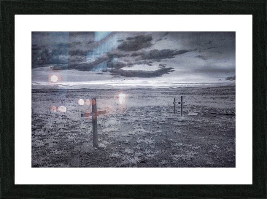 Silent Crosses: Fort Laramie Wyoming Picture Frame print