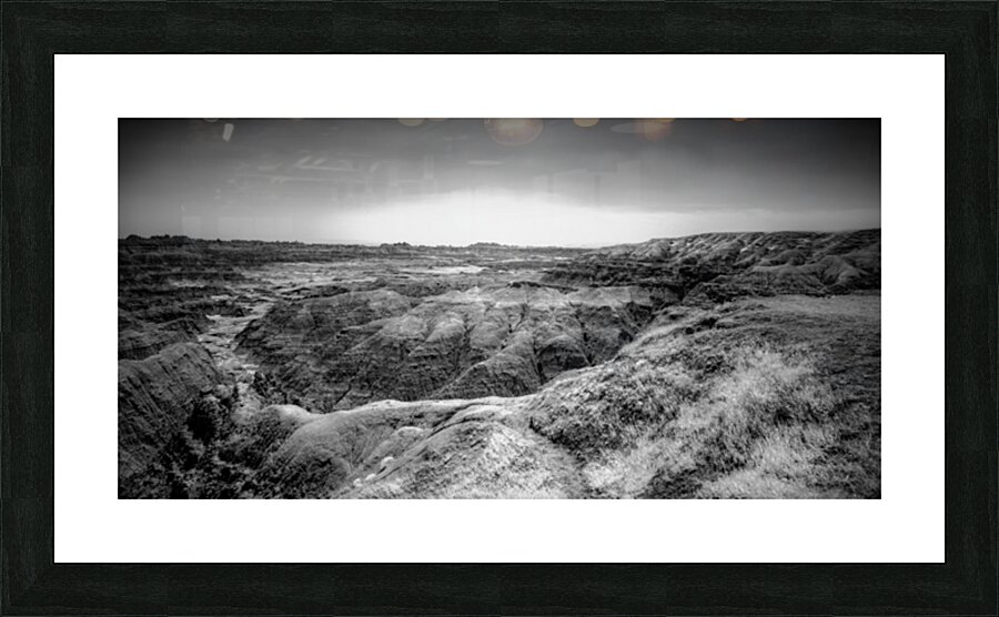 Shadows of the Earth: Echoes of the Badlands White River Picture Frame print