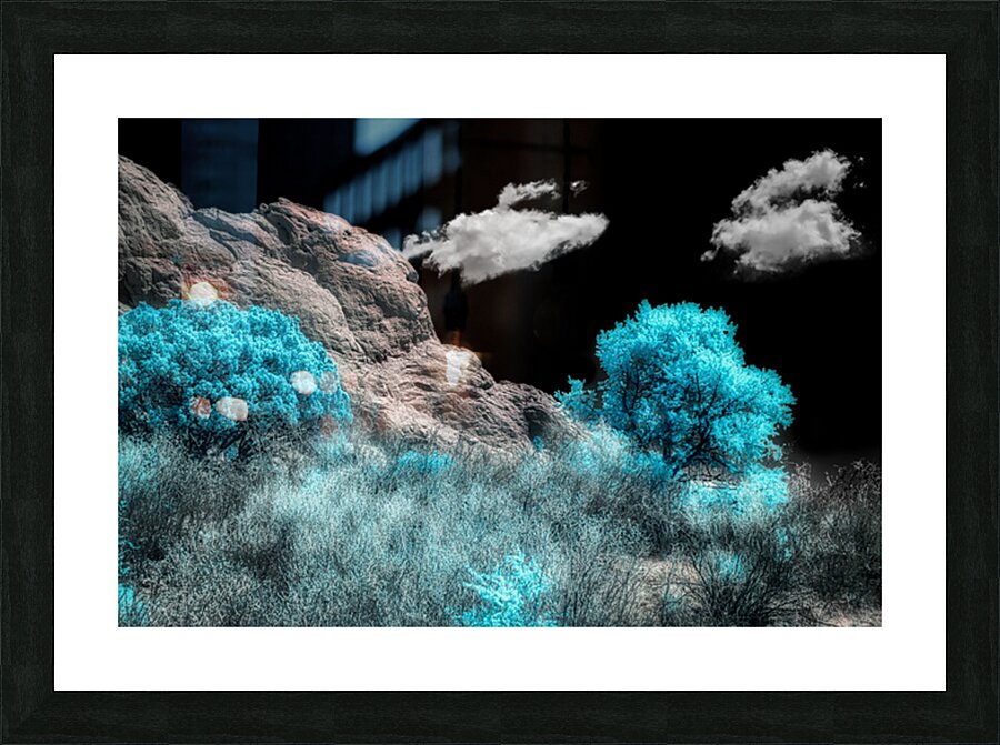 Majestic Rock Wall: Exploring Garden of the Gods Blue Mountain Picture Frame print