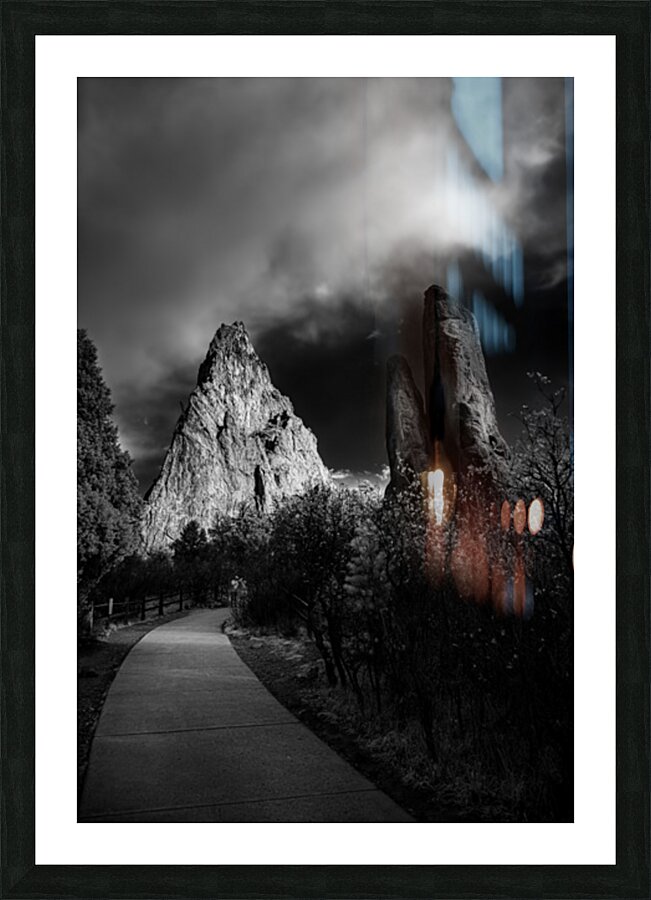 Gods Light Picture Frame print