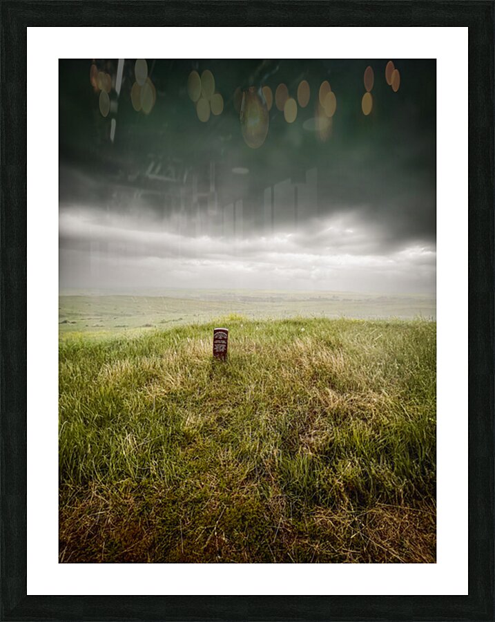 Storming Headstone: A Heroic Quest Through Eastern Montanas Bat Picture Frame print