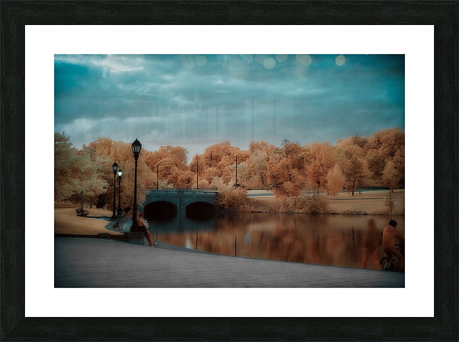 Reflections of Golden Calm Picture Frame print