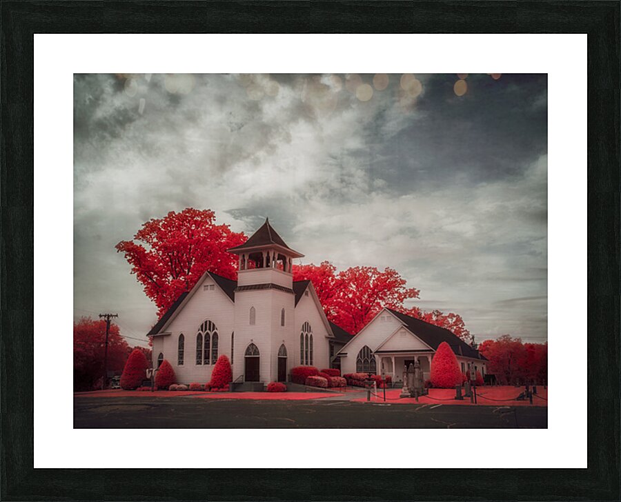 Spiritual Splendor   Crimson Steeple Picture Frame print