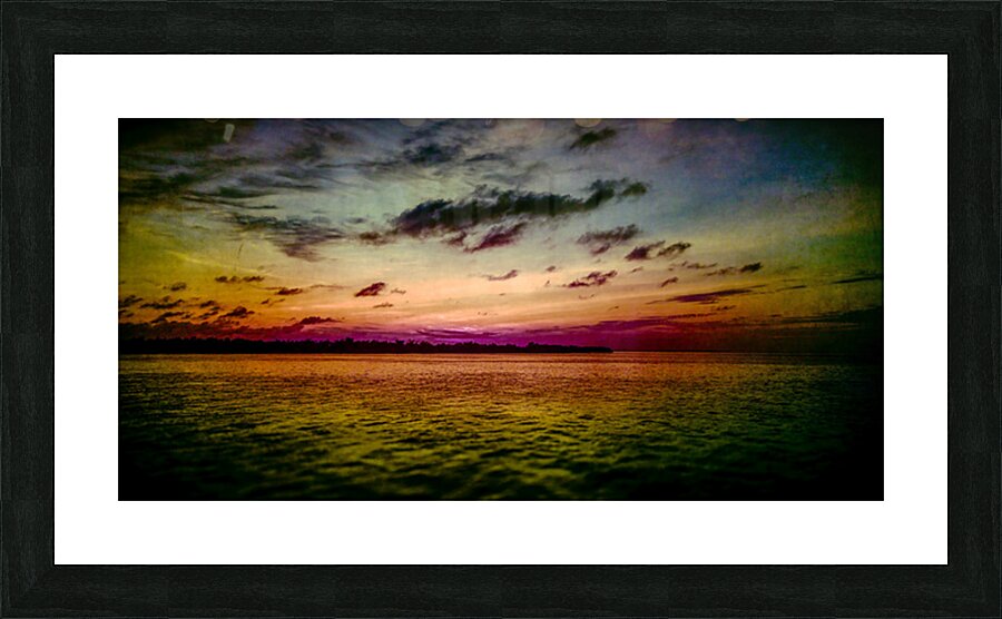 Serenitys Palette: Florida Keys Sunset Impression et Cadre photo