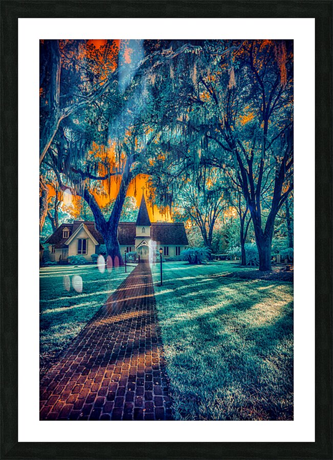 Spiritual Splendor: Blue Church Impression et Cadre photo