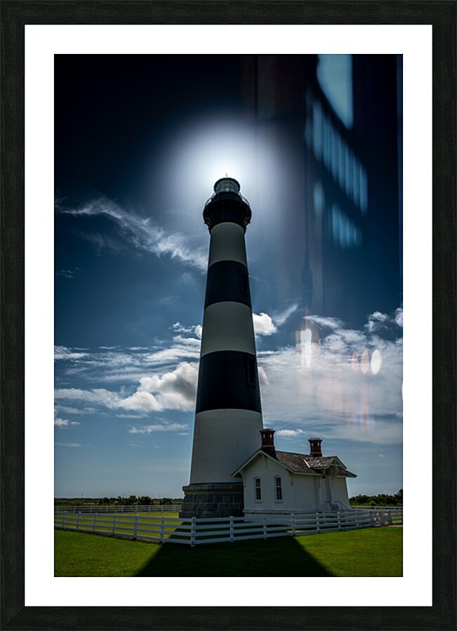 Whispers of Light: Illuminated Picture Frame print