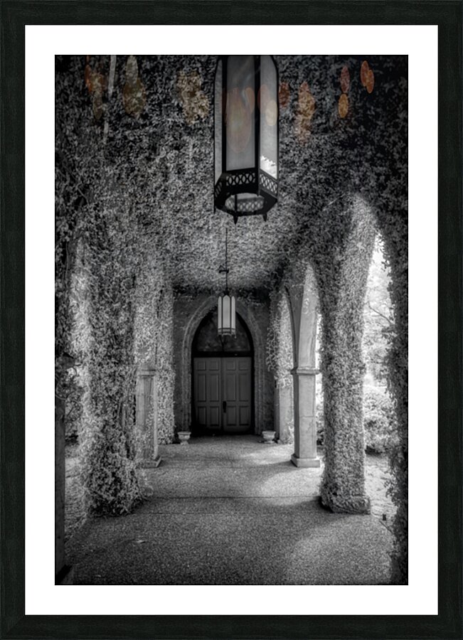 Spiritual Splendor: Tranquil Entrance Picture Frame print