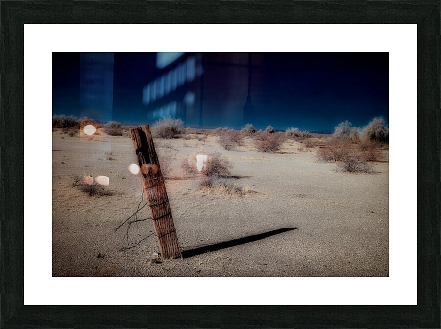 Bareness Framed in Blue Contrasts Picture Frame print