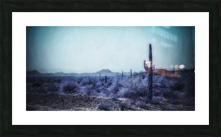 Painted Silent Horizon Picture Frame print