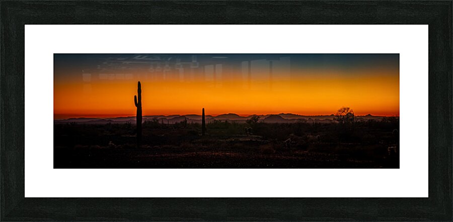 Deserts Twilight Poetry Picture Frame print