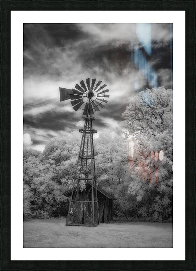 Silhouette of Whirling Whispers Picture Frame print