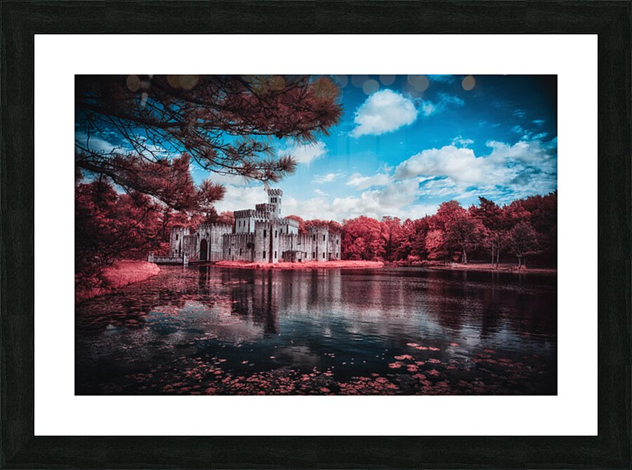 Castle Reflections Under a Texan Sky Picture Frame print