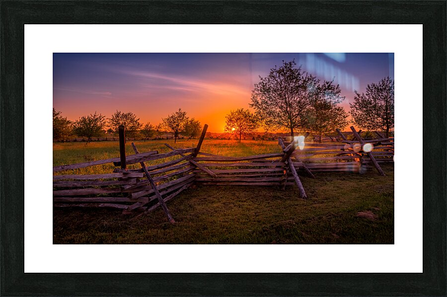 Pennsylvania Dawn: First light in Gettysburg Picture Frame print