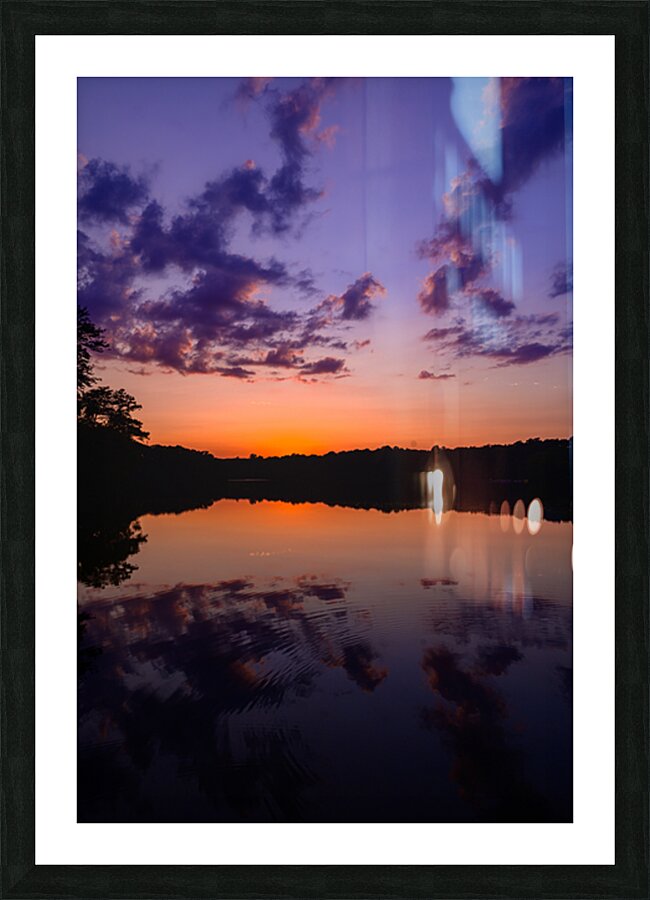 Enchanted Horizon: Capturing the Magic of Sunset at Killens Pond Picture Frame print