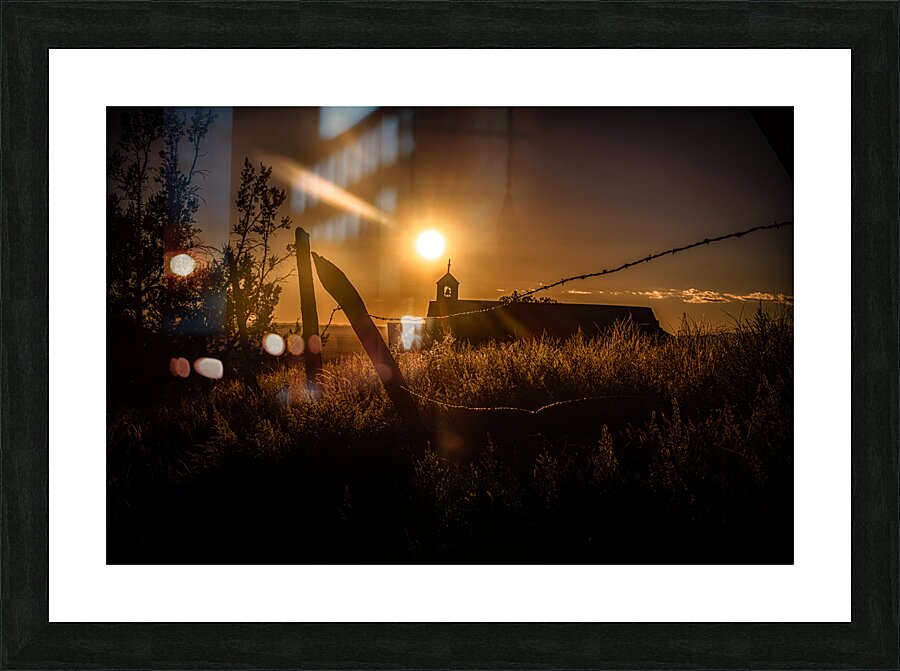 Sun Kissed Harmony Along Rustic Lines Picture Frame print