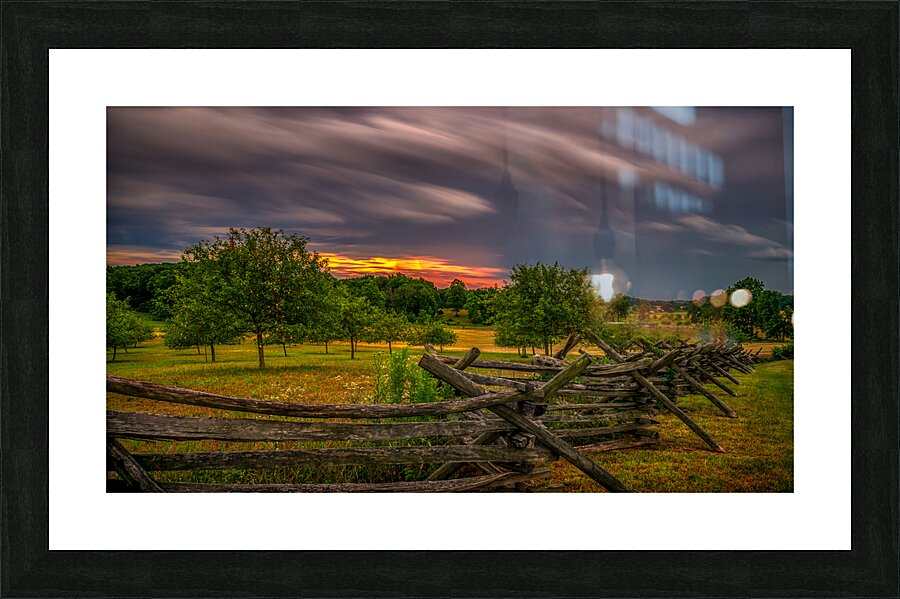 Peach Orchard Storm Impression et Cadre photo