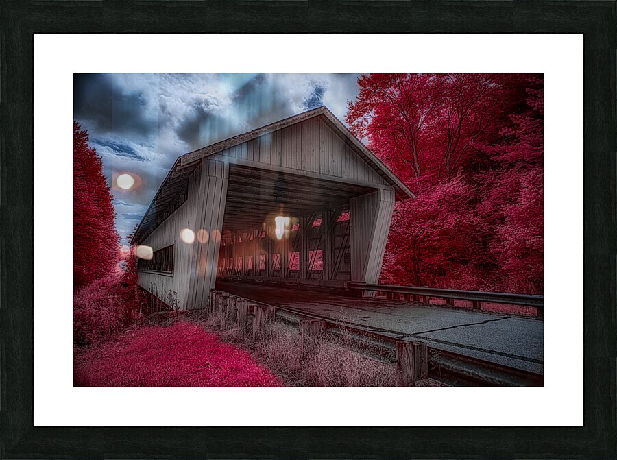 Reds and Shadows of an Ethereal Passage Picture Frame print