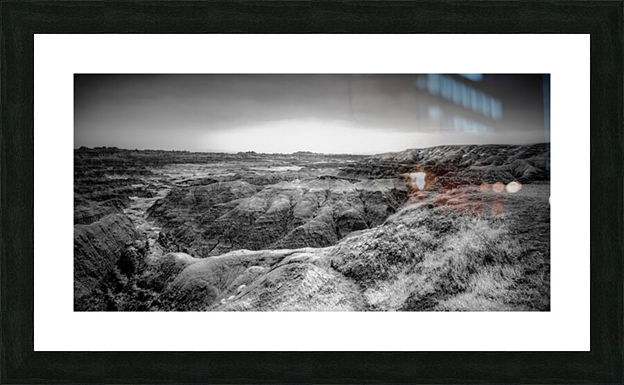 Shadows of the Earth: Echoes of the Badlands White River Picture Frame print