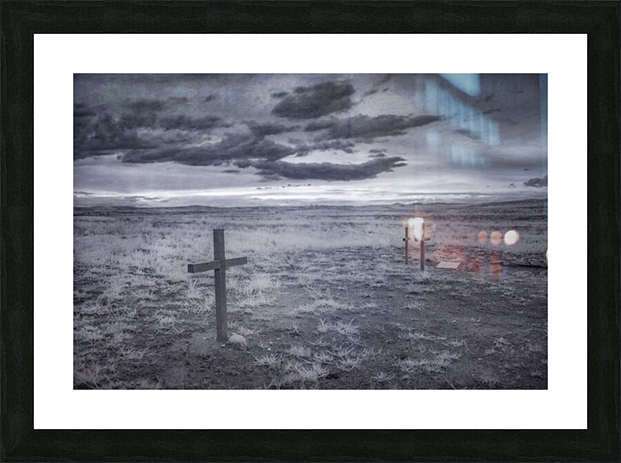 Silent Crosses: Fort Laramie Wyoming Picture Frame print