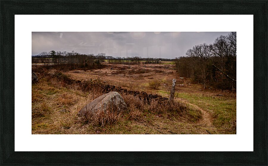 Silent Stones: Devils Den Winter Picture Frame print