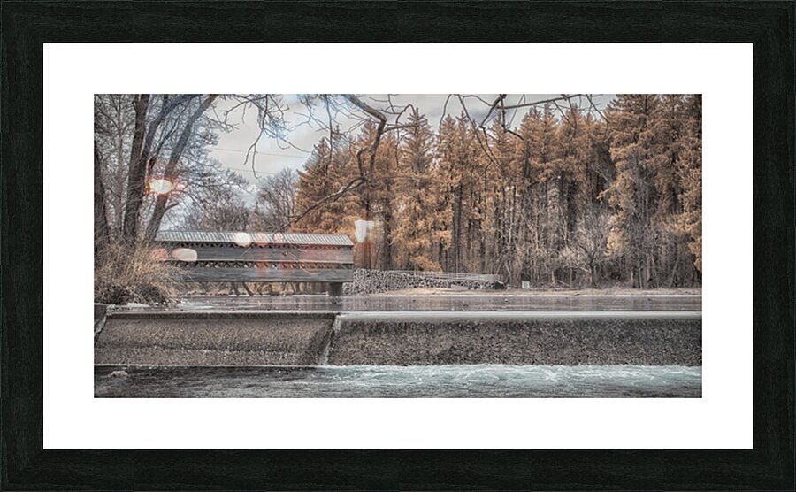 Ethereal Tranquility: Exploring Gettysburgs Bridge of Tranquilit Picture Frame print
