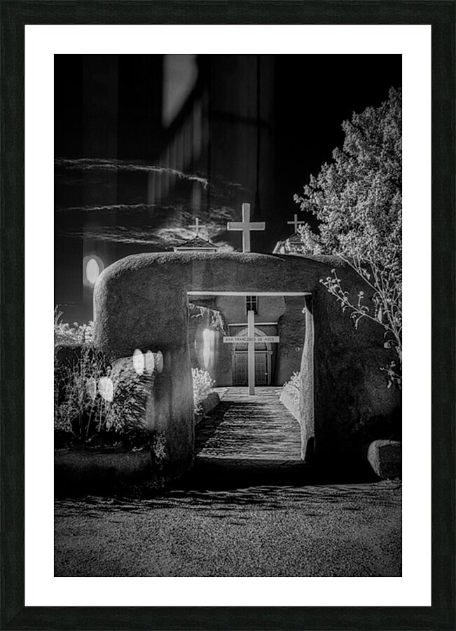Timeless Path to the Mission Sanctuary Picture Frame print