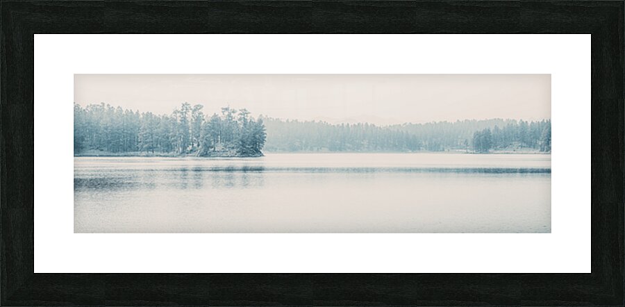 Silent Smoke on Stockade Lake Picture Frame print