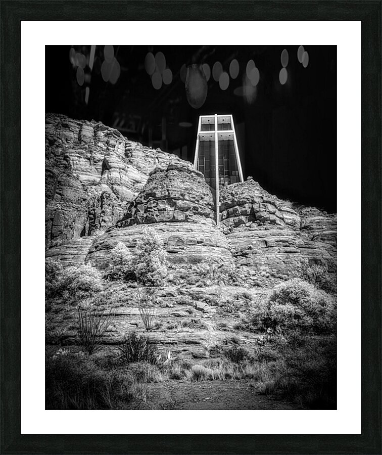 Surreal Stillness in Sacred Shadows Picture Frame print