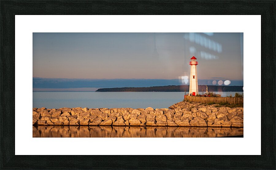 Golden Guardian of the Straits Picture Frame print