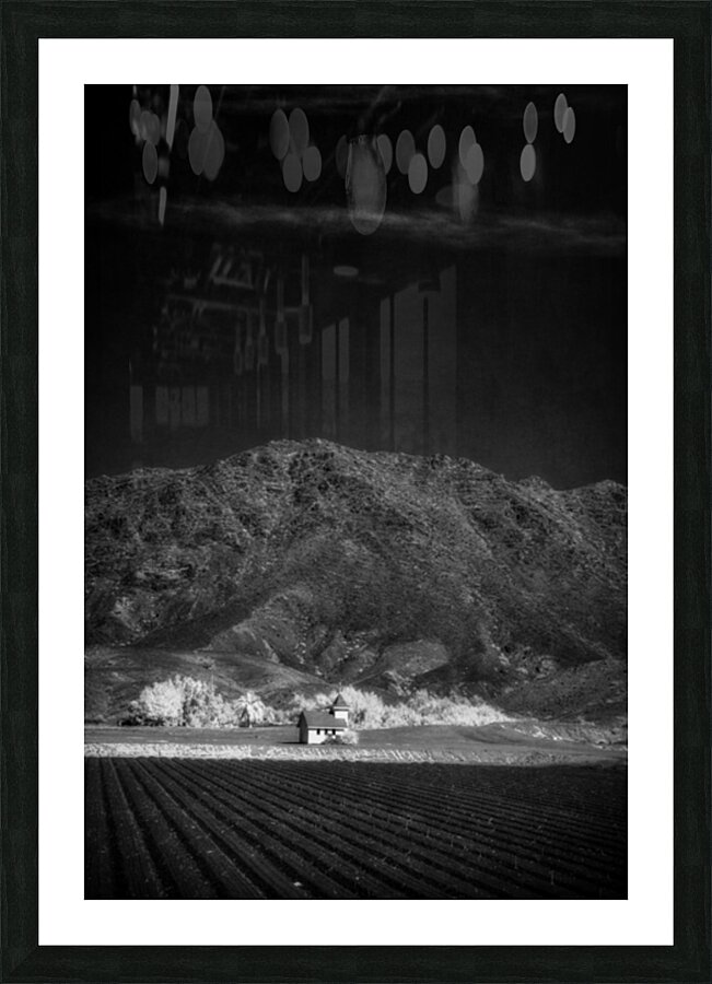 Church in Desert Tapestry Picture Frame print