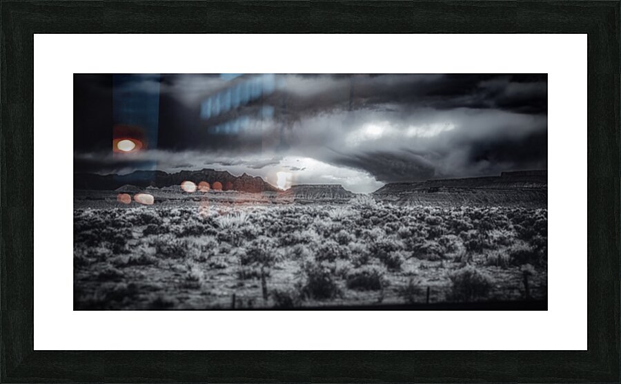 Where the Storm Writes Picture Frame print