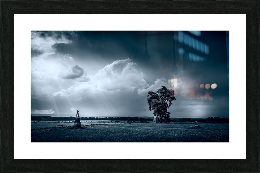 Majestic Tranquility: A Storm at the Angle in Gettysburg Picture Frame print